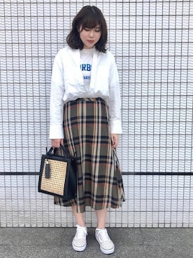 「オールドスクール」｜「アイテム（その他シューズ）」を使った、MARIさん（レディース・165cm）の春コーディネート