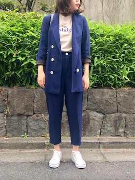 「オールドスクール」｜「アイテム（その他シューズ）」を使った、MARIさん（レディース・165cm）の春コーディネート