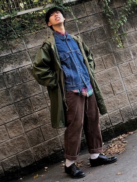 モッズコートを使った Usnavy のメンズ人気ファッションコーディネート Wear