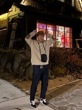 「macpac（マックパック）のアイテム」を使った、TONGARIさん（メンズ・177cm）の冬コーディネート