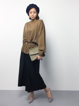 mihiroさん（レディース・156cm）の冬コーディネート