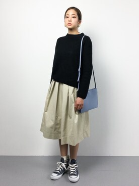 「ef-de（エフデ）のアイテム（トップス）」を使った、mihiroさん（レディース・156cm）の冬コーディネート