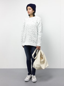 mihiroさん（レディース・156cm）の冬コーディネート