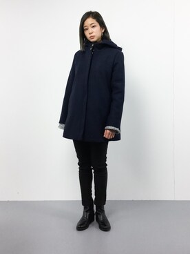 「Te chichi（テチチ）のアイテム（ジャケット/アウター）」を使った、mihiroさん（レディース・156cm）の冬コーディネート