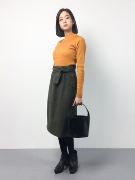 mihiroさん（レディース・156cm）の冬コーディネート