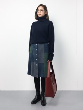 mihiroさん（レディース・156cm）の冬コーディネート