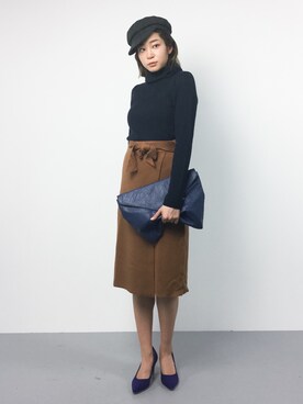 mihiroさん（レディース・156cm）の冬コーディネート