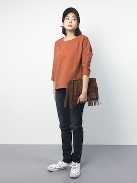 mihiroさん（レディース・156cm）の冬コーディネート