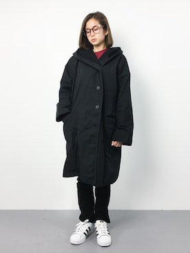 「soil（ソイル）のアイテム（ジャケット/アウター）」を使った、mihiroさん（レディース・156cm）の冬コーディネート