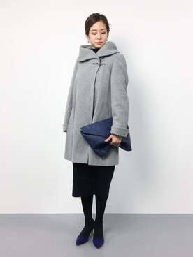 「La TOTALITE（ラトータリテ）のアイテム（その他アウター）」を使った、mihiroさん（レディース・156cm）の冬コーディネート