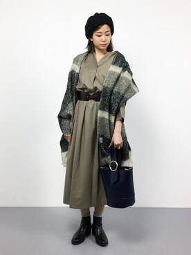 mihiroさん（レディース・156cm）の冬コーディネート