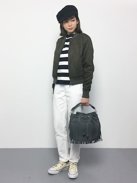 「Te chichi（テチチ）のアイテム（ジャケット/アウター）」を使った、mihiroさん（レディース・156cm）の冬コーディネート