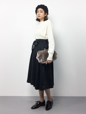 mihiroさん（レディース・156cm）の冬コーディネート