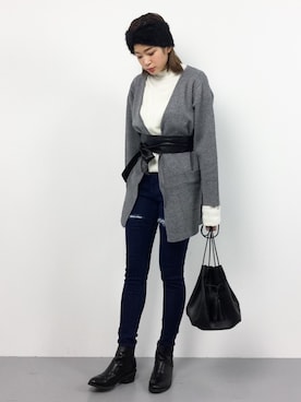 mihiroさん（レディース・156cm）の冬コーディネート