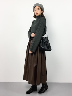 mihiroさん（レディース・156cm）の冬コーディネート