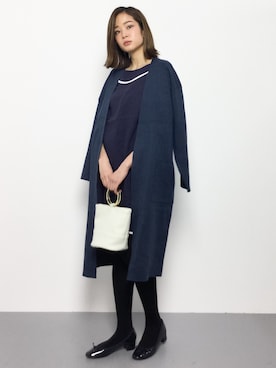 「AMBIENT（アンビエント）のアイテム（ワンピース/ドレス）」を使った、mihiroさん（レディース・156cm）の冬コーディネート