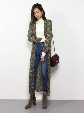 「PLAIN CLOTHING（プレーンクロージング）のアイテム（ブーツ）」を使った、mihiroさん（レディース・156cm）の冬コーディネート