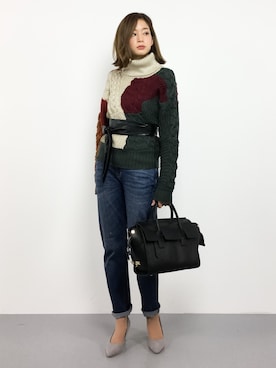 mihiroさん（レディース・156cm）の冬コーディネート