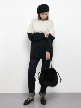 mihiroさん（レディース・156cm）の冬コーディネート