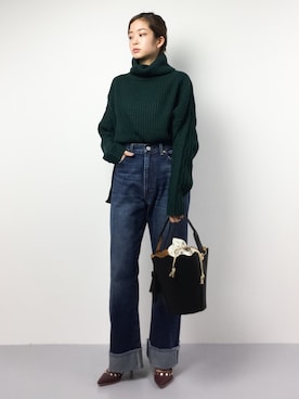 mihiroさん（レディース・156cm）の冬コーディネート