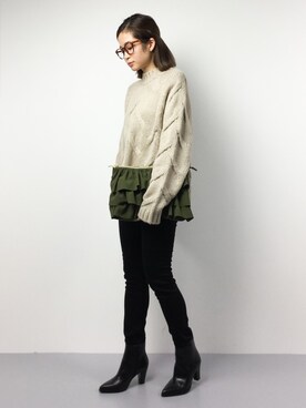 mihiroさん（レディース・156cm）の冬コーディネート