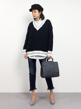 mihiroさん（レディース・156cm）の冬コーディネート