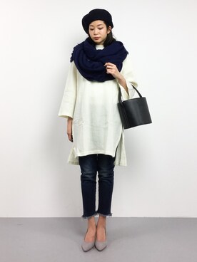 mihiroさん（レディース・156cm）の冬コーディネート