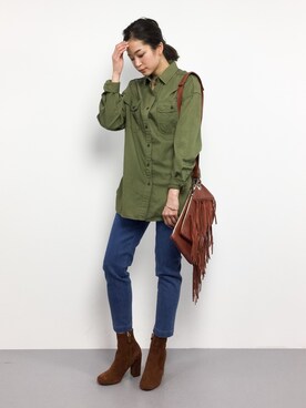 mihiroさん（レディース・156cm）の冬コーディネート