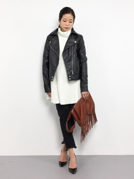 mihiroさん（レディース・156cm）の冬コーディネート