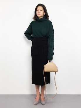 mihiroさん（レディース・156cm）の冬コーディネート