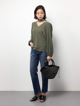 IENA LA BOUCLE アムンゼン 後ろカシュクールチェーンブラウス◇を使っ 