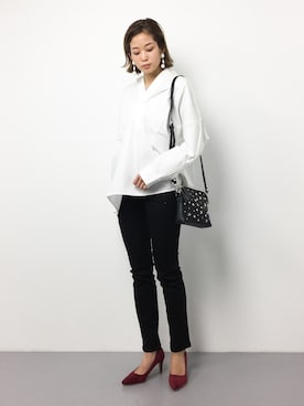 「cache cache（カシュ カシュ）のアイテム」を使った、mihiroさん（レディース・156cm・20代）の春コーディネート