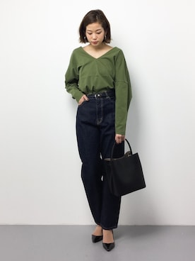 「Magia（マージア）のアイテム」を使った、mihiroさん（レディース・156cm）の春コーディネート