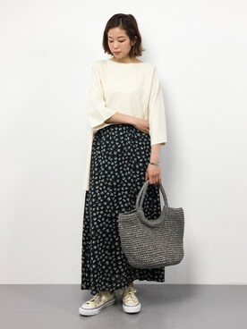「cache cache（カシュ カシュ）のアイテム」を使った、mihiroさん（レディース・156cm・20代）の春コーディネート