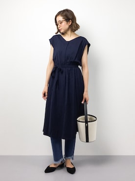 「アイテム（シャツワンピース）」を使った、mihiroさん（レディース・156cm・20代）の春コーディネート