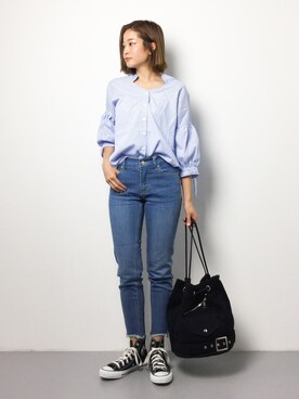 mihiroさん（レディース・156cm）の夏コーディネート