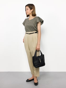 「ef-de（エフデ）のアイテム（トップス）」を使った、mihiroさん（レディース・156cm）の夏コーディネート