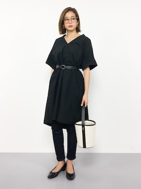 「アイテム（シャツワンピース）」を使った、mihiroさん（レディース・156cm・20代）の夏コーディネート