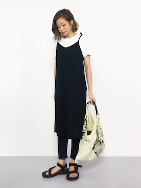 「LIFE's（ライフズ）のアイテム（トップス）」を使った、mihiroさん（レディース・156cm）の夏コーディネート