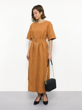 「marjour（マージュール）のアイテム（ワンピース）」を使った、mihiroさん（レディース・156cm）の夏コーディネート