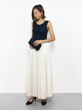 「moca couture（モカクチュール）のアイテム」を使った、mihiroさん（レディース・156cm）の夏コーディネート