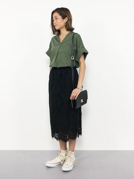 mihiroさん（レディース・156cm）の夏コーディネート