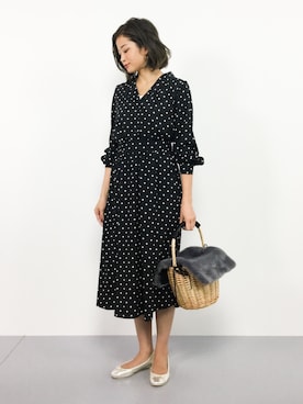 「アイテム（シャツワンピース）」を使った、mihiroさん（レディース・156cm・20代）の秋コーディネート