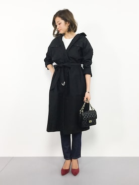 「アイテム（シャツワンピース）」を使った、mihiroさん（レディース・156cm・20代）の秋コーディネート