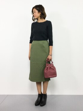 mihiroさん（レディース・156cm）の秋コーディネート