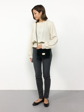 「VOLA（ボラ）のアイテム」を使った、mihiroさん（レディース・156cm）の秋コーディネート