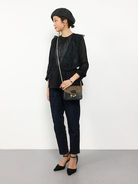 「CHAPTER L, LONDON（チャプターエルロンドン）のアイテム」を使った、mihiroさん（レディース・156cm）の秋コーディネート