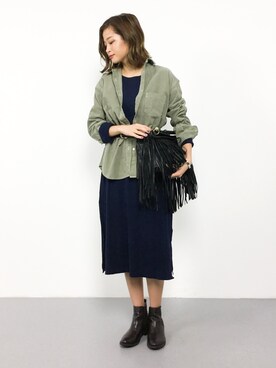 mihiroさん（レディース・156cm）の秋コーディネート