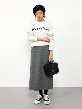 「URBAN RESEARCH（アーバンリサーチ）の【WEB限定】ラウンドスクエアショルダー（ショルダーバッグ）」を使った、mihiroさん（レディース・156cm）の秋コーディネート