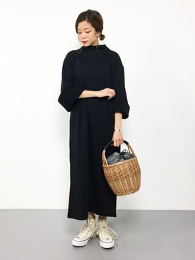 「Settimissimo（セッティミッシモ）のアイテム（ワンピース/ドレス）」を使った、mihiroさん（レディース・156cm）の秋コーディネート